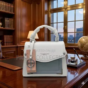 Color Blocked Top-Handle Purse
