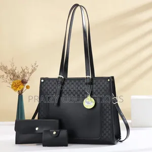 3 in 1 Grid Handbag With Long Handle