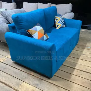 Royal Blue 2 Seater Sofa