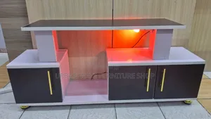 Simple Television Credenza With Light 