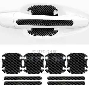 Car Door Antiscratch Protective Stickers Carbon Texture