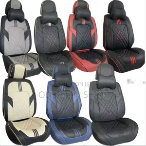 Luxury Synthetic Seat Covers With Headrest Pillows in Different Colors