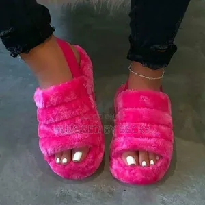 Fluffy Ladies Open Shoes