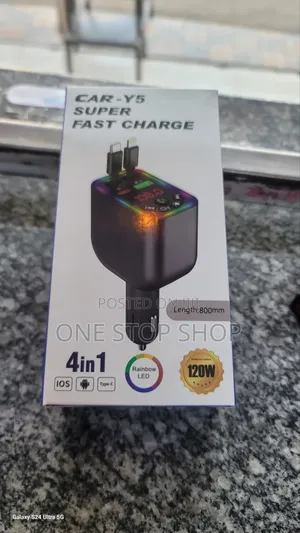 120w Retractable Car Charger Bluetooth Fm Transmitter Functionality