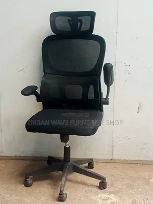 Orthopaedic Black Adjustable Office Chair