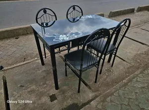 4 Seater Black Dining Room Table