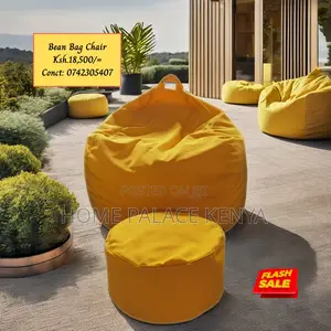 Bean Bag: Round Waterproof Bean Bag Chair Ottoman