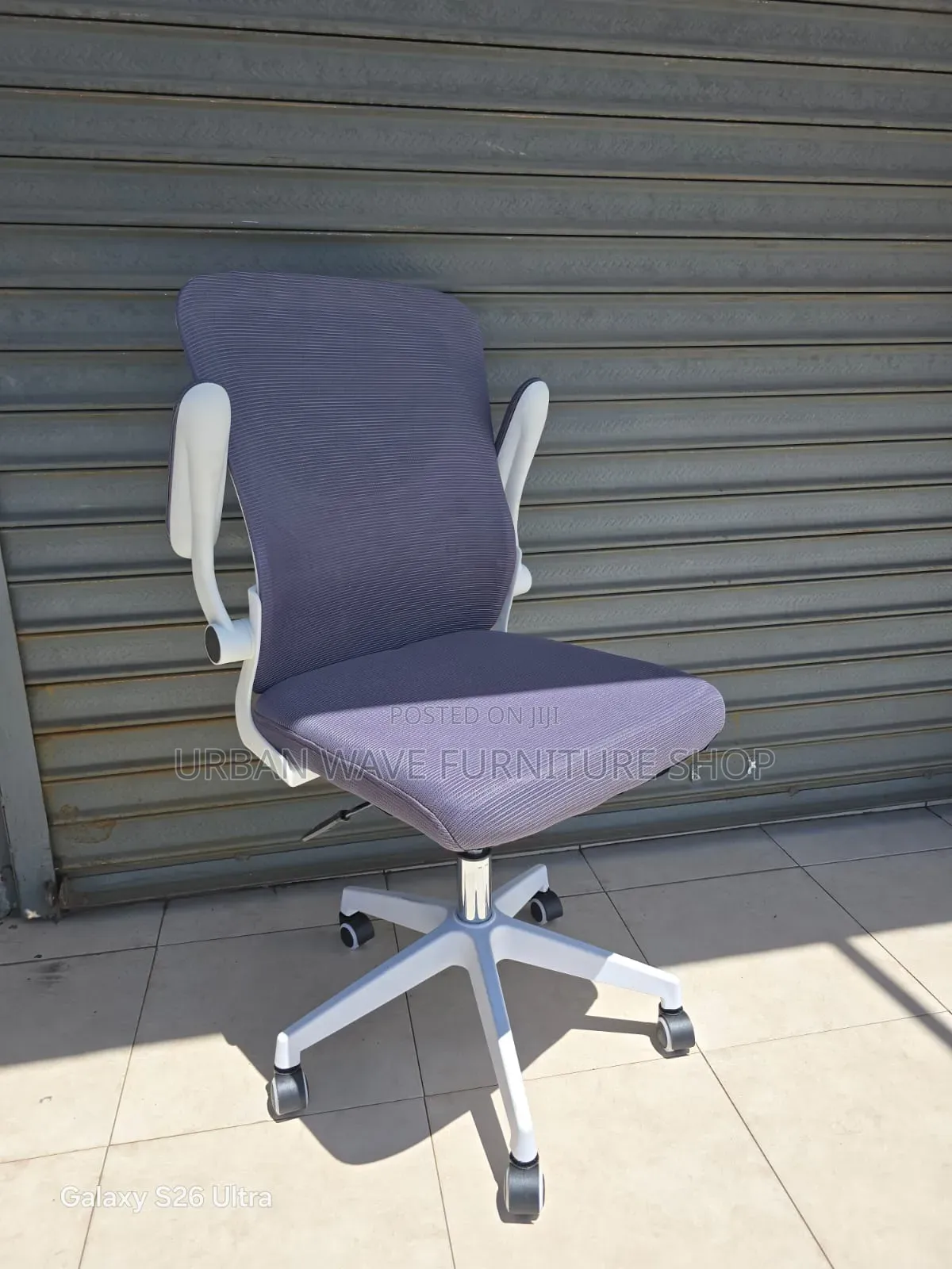 Orgonomic White Grey Office Chair