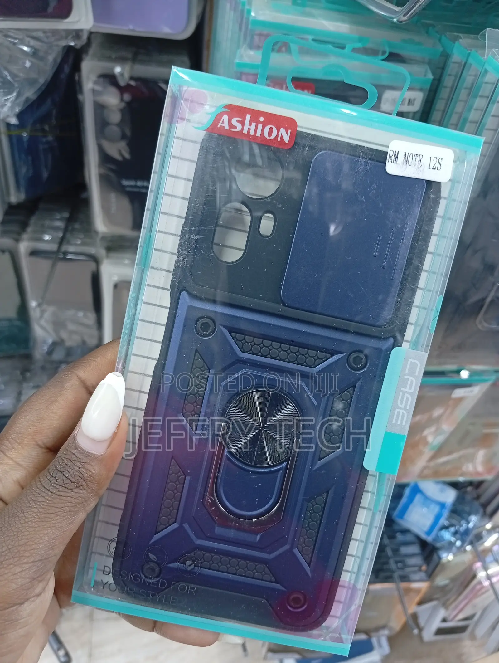 Xiaomi Redmi Note 12s Sliding Navy Blue Cover