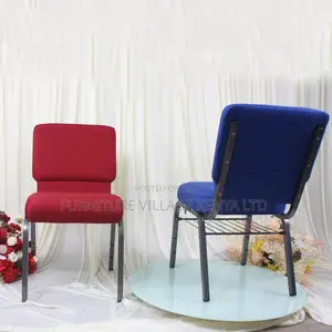 Stackable Fabricated Armless Wedding Chair