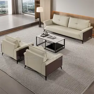 High-Comfort 5-Seater Executive Office Sofa Set