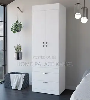 Bedroom Wardrobe: 2 Door Wooden Wardrobe
