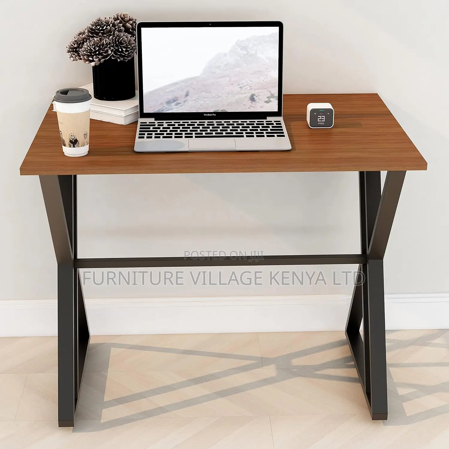 Generic Customized Brown Steel Legs Home Study Desk