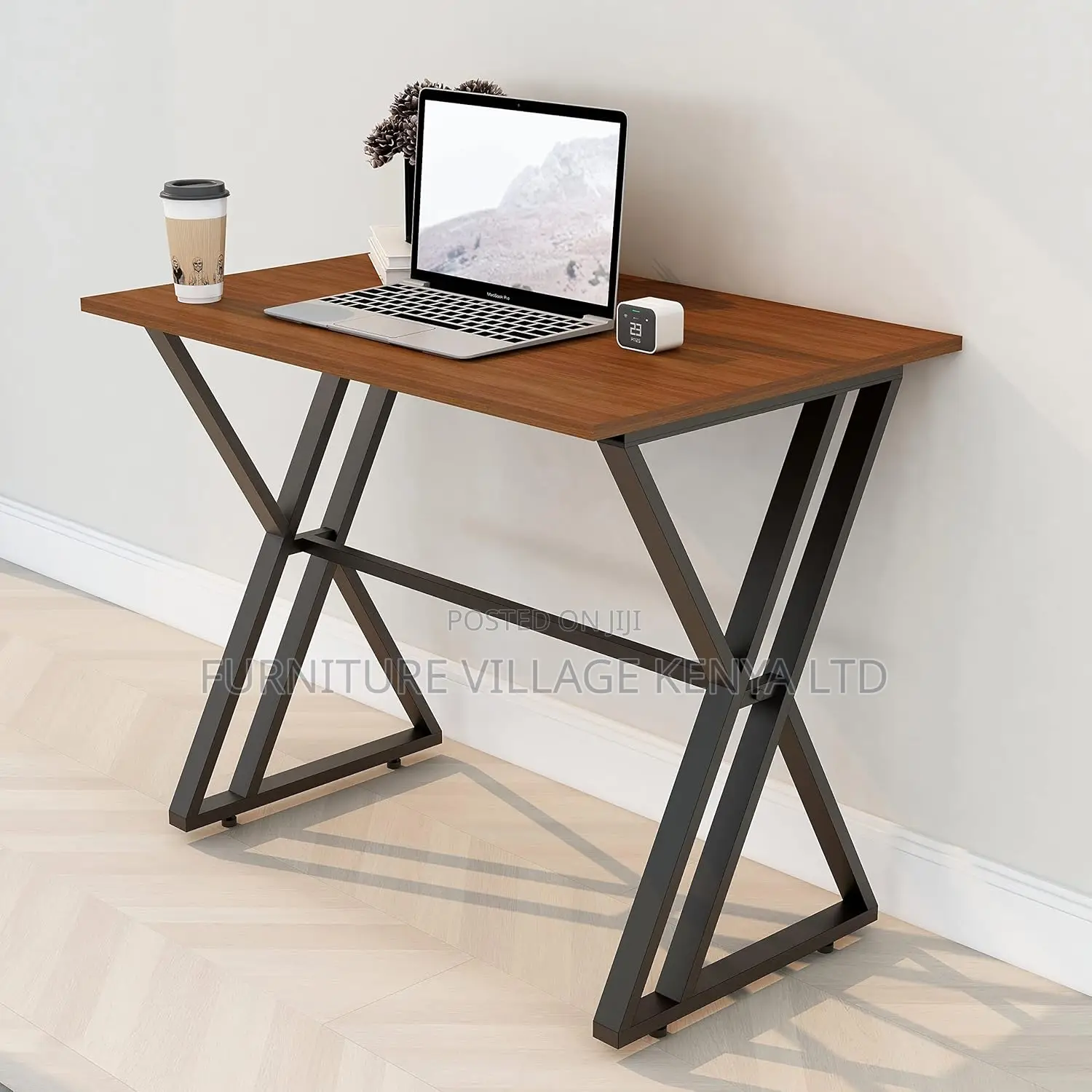 Generic Customized Brown Steel Legs Home Study Desk