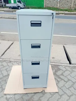 White 4 Drawers Office Filling Cabinets