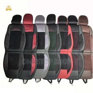 Driver Leather 1pc Seat Beaded Seat Cushion Top Cover