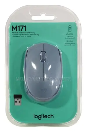 Logitech M171 Wireless Mouse Blue Gray