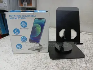 360 Rotation Aluminum Phone Holder - Adjustable Stand for 4-7" Devices