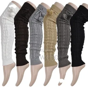 Knitted Thick Leg Warmers Pair