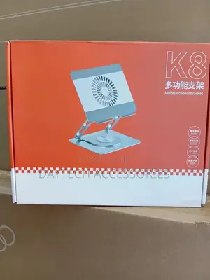 Multifunctional Aluminum Laptop Stand With a Built-in Cooling Fan