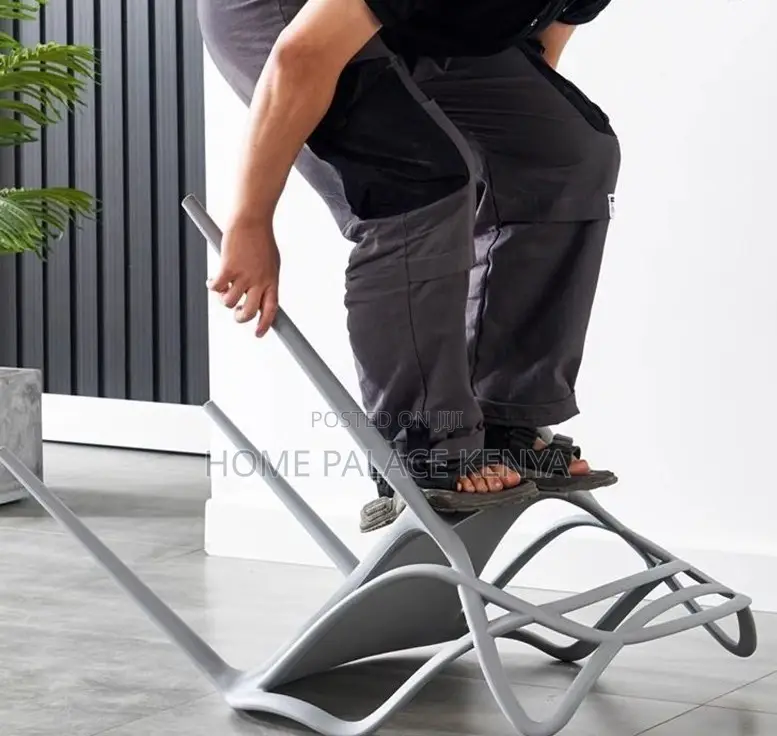 Dining Chair: Ventilated Cat-Ear Plastic Stackable Chair