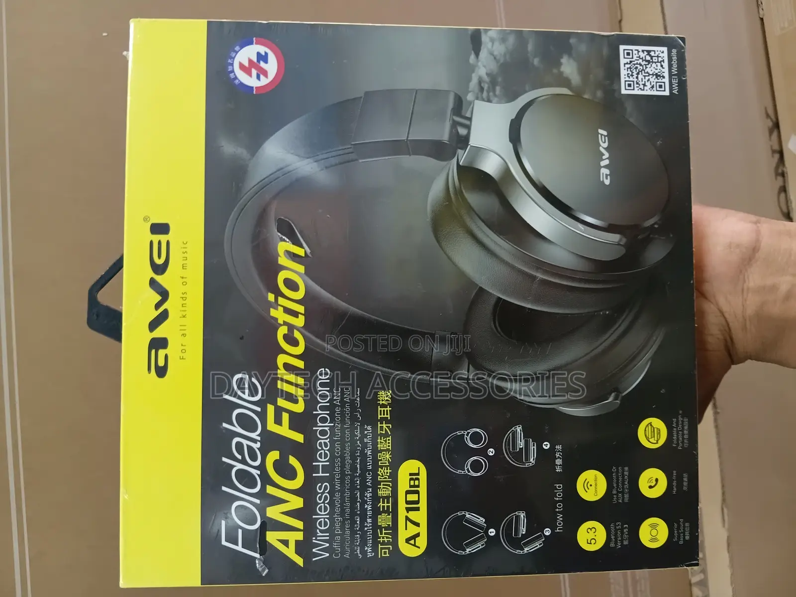 This Is a Awei A710bl Active Noise Cancelling Wireless Headphone.