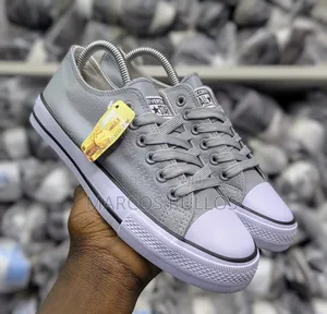 Leather Converse Grey