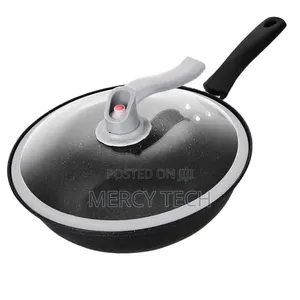 Non-Stick Aluminum Cookware Set With Glass Lids