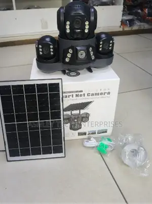 Outdoor Solar CCTV Camera – 3 Lens Smart Security Camera