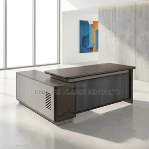 1800mm Imported Wooden L-Shaped Boss Table