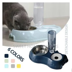 *Automatic Single Pet Bowl With Water Dispenser 