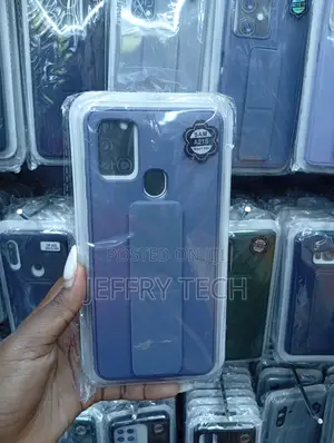Samsung Galaxy A21s Blue Multifunction Kickstand Case