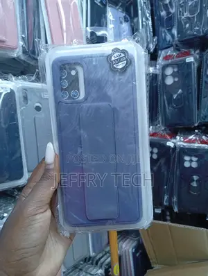 Samsung Galaxy A51 4g Silicone Case With a Foldable Stand Feature.