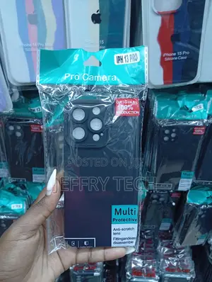 iPhone 13 Pro Series, Black Silicone and Elevated Lens Bumpers.