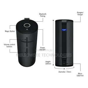 Logitech Ultimate Ears Boom 3 Wireless Bluetooth Speaker Night Black
