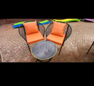 Orange Cushion Outdoor Set
