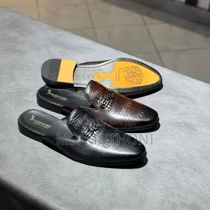 Billionaire Italian Couture Leather Slip-on Mule Shoes Size 39-46