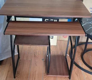 1.2m Imported Study Office Desk: Black ,Dark Brown and Brown