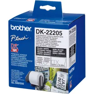 Brother Dk-22205 Continuous Paper Label Roll 62mm