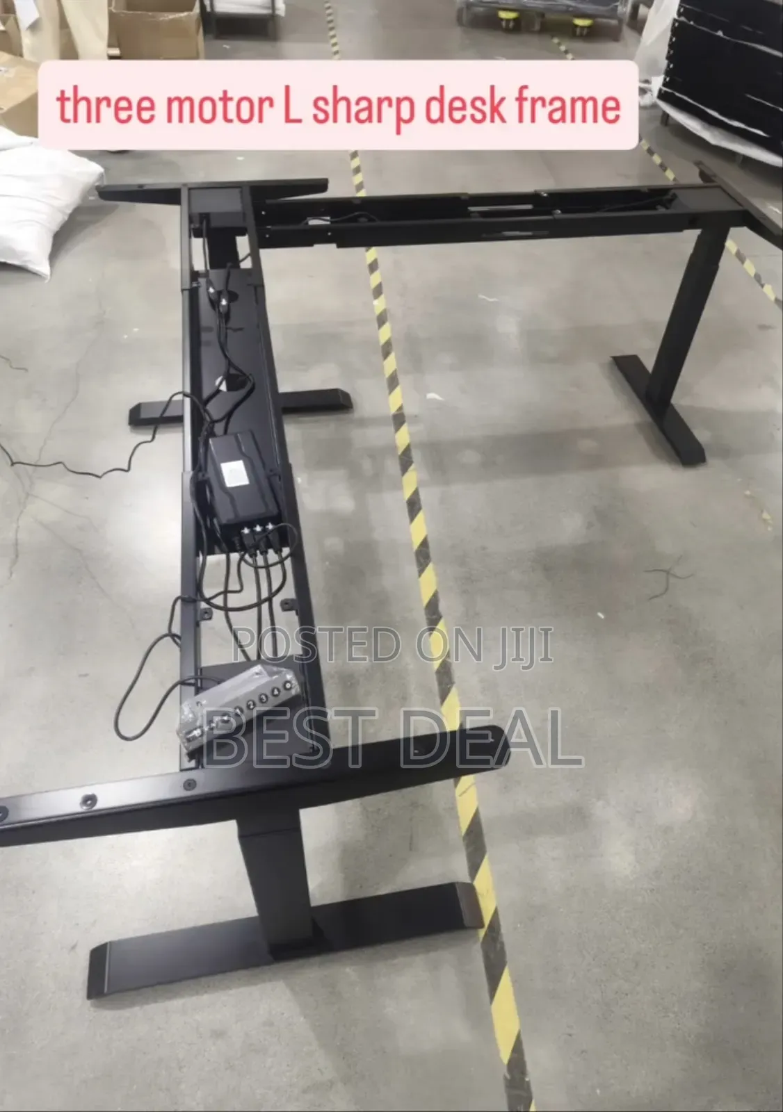 Electric Standing Ergonomic 3 Motor Desk Frame
