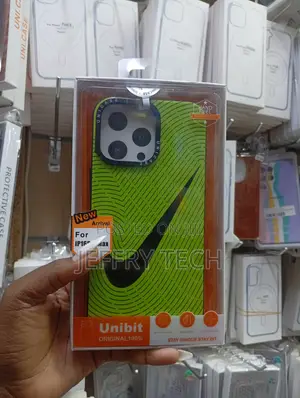 Unibit iPhone 16 Pro Max Phone Case a Green Neon Design With a Nike