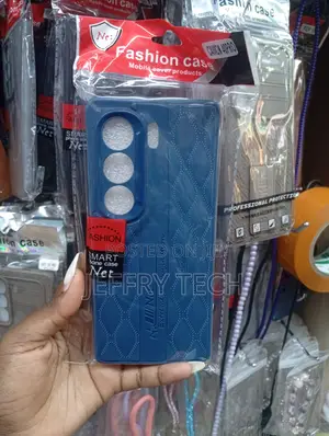 Blue "Fashion Case" Branded Phone Cover for the Tecno Camon 40 Pro.