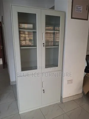 Glass Door Office Cabinet