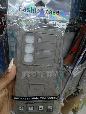 Brown "Fashion Case" Mobile Cover for the Infinix Hot 50 Pro Plus