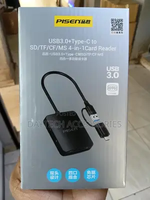 Pisen Usb 3.0/Type-C 4-in-1 Card Reader Nj-Tc32