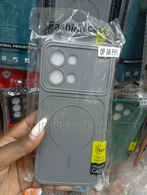 Fashion Case Silicone Mobile Phone Cover for an Oppo A6 Pro in Gray.