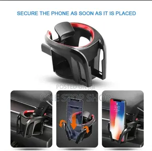 Air Conditioning Vents Mount Secure Cup-Phone Holder