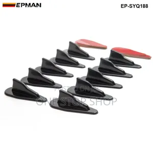 10pcs Mini Shark Fin Roof Spoiler Vortex Generators