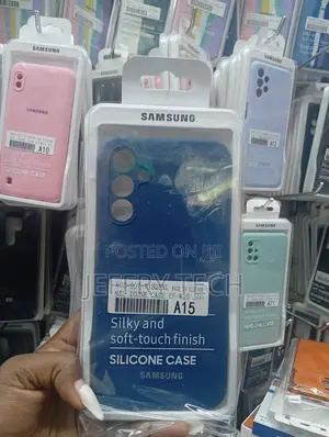 For Samsung Galaxy A15 Luxury Silicon Protect Back Cover .