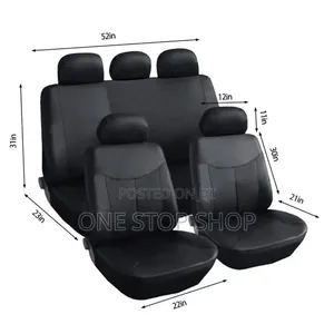 Water Resistant Easy Clean Leather 5 Seater Seat Covers Universal Fit
